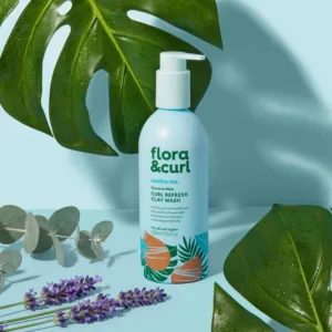 Flora & Curl Coconut Mint Curl Refresh Clay Wash