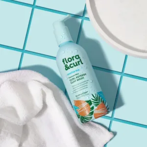 Flora & Curl Coconut Mint Curl Refresh Clay Wash