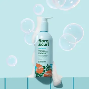 Flora & Curl Coconut Mint Curl Refresh Clay Wash