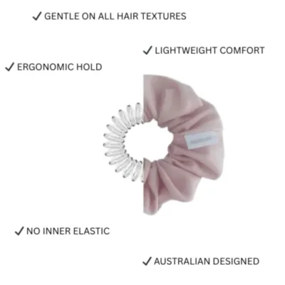 BUNLUV Active Scrunchie Blush Pink